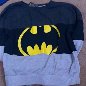 This is a boys batman sweatshirt